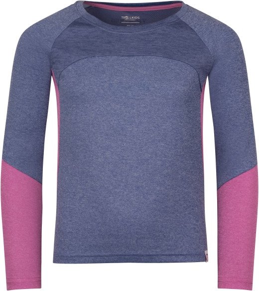 Trollkids - Girl's Seiland Longsleeve - Funktionsshirt Gr 104 blau