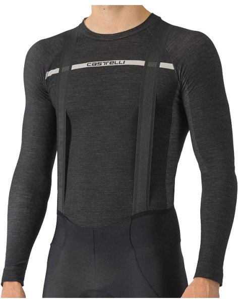 Castelli - Merino Seamless Baselayer - Merinounterwäsche Gr XXL schwarz/grau