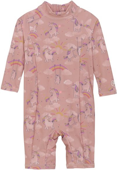 Color Kids - Baby Suit L/S AOP - Lycra Gr 98 rosa