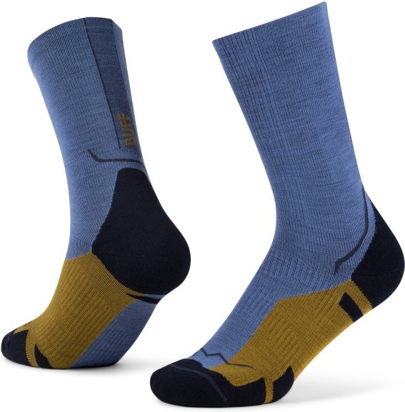 Buff - Merino Lightweight Crew Sock LWC4 - Merinosocken Gr S - EU: 36-38 blau