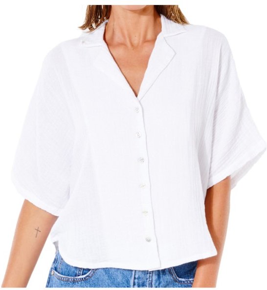 Thumbnail - Rip Curl - Women's Premium Surf S/S Shirt - Bluse Gr XL weiß