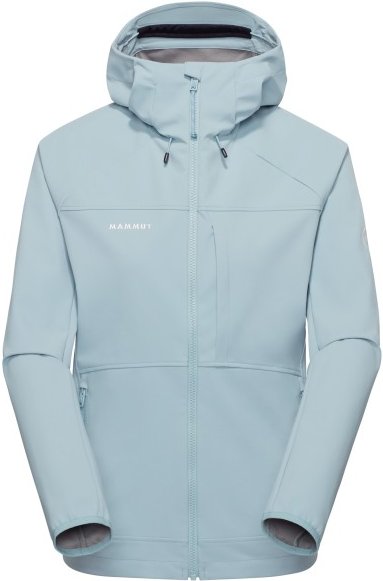 Mammut - Women's Ultimate Comfort Softshell Hooded Jacket - Softshelljacke Gr XL grau