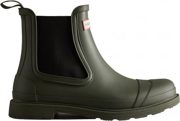 Hunter Boots - Commando Chelsea Boot - Gummistiefel Gr 44 oliv