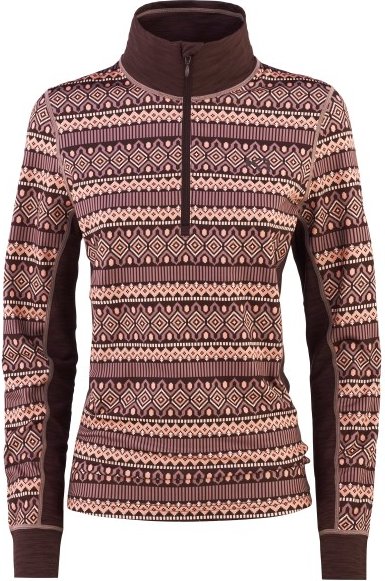 Thumbnail - Kari Traa - Women's Lune Halfzip - Kunstfaserunterwäsche Gr XL braun