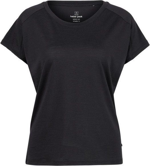 Heber Peak - Women's MerinoCool165 EvergreenHe. T-Shirt - Merinoshirt Gr S schwarz