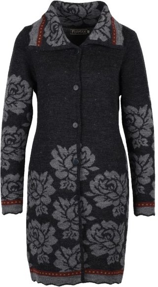 Thumbnail - Flomax - Women's Strickmantel Mary - Wolljacke Gr 44/46 schwarz