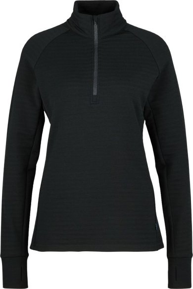 Stoic - Women's MerinoFleece260 FlenSt. Half Zip - Merinopullover Gr XXL schwarz