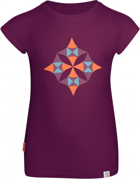 Trollkids - Girl's Sandefjord T - Merinoshirt Gr 152 lila