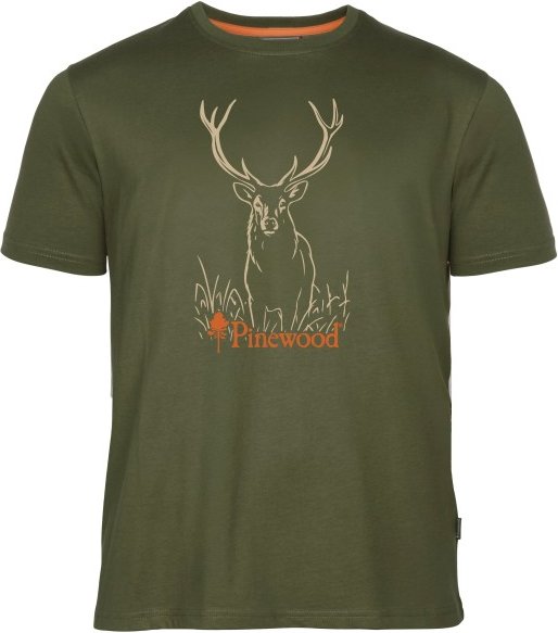 Pinewood - Red Deer T-Shirt - T-Shirt Gr XXL oliv