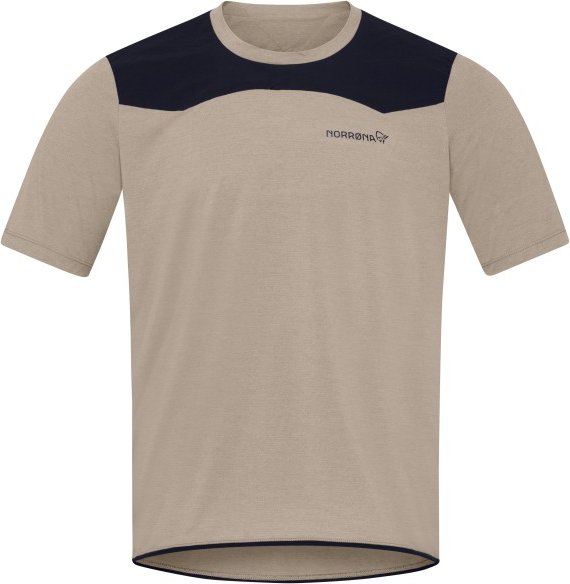 Norrøna - Skibotn Equaliser Tech T-Shirt - Radtrikot Gr XL beige
