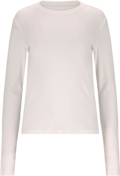 ATHLECIA - Women's Lenga Rib L/S Tee - Longsleeve Gr 38 weiß/grau