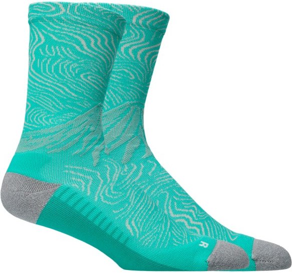 Asics - Fujitrail Graphic Crew Sock - Laufsocken Gr 39-42 türkis