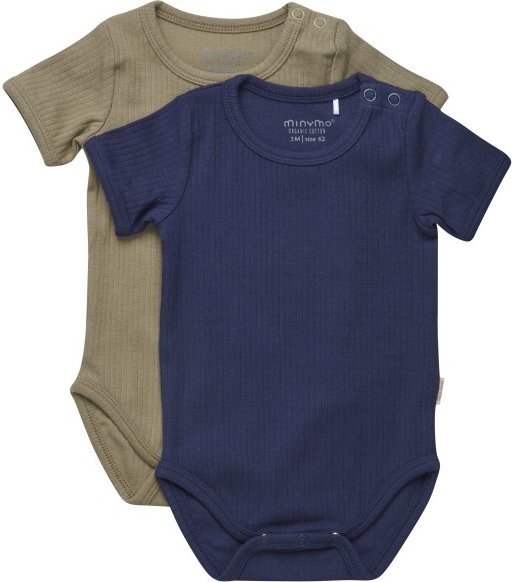 Minymo - Kid's Body S/S (2-Pack) - Alltagsunterwäsche Gr 50 blau
