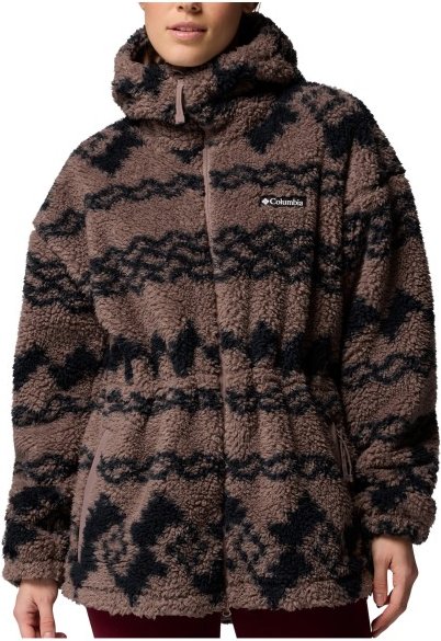 Columbia - Women's Rare Escape Hooded Full Zip - Fleecejacke Gr S braun/schwarz