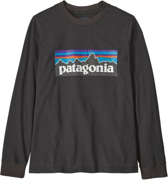 Patagonia - Kid's L/S P-6 Logo T-Shirt - Pullover Gr S grau