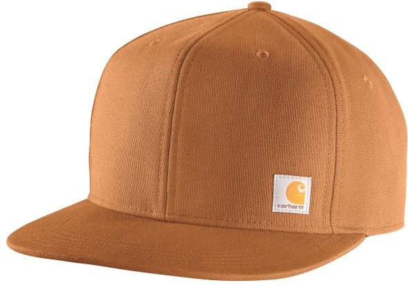 Carhartt - Firm Duck Flat Brim Cap - Mütze Gr One Size braun/orange