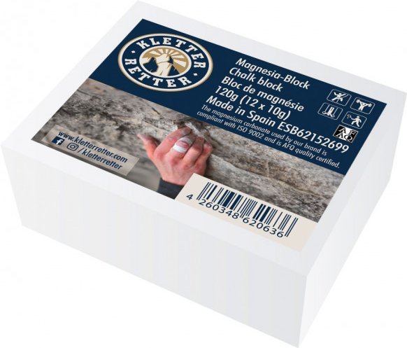 KletterRetter - Chalk Block - Chalk Gr 120 g - 12 x 10 g