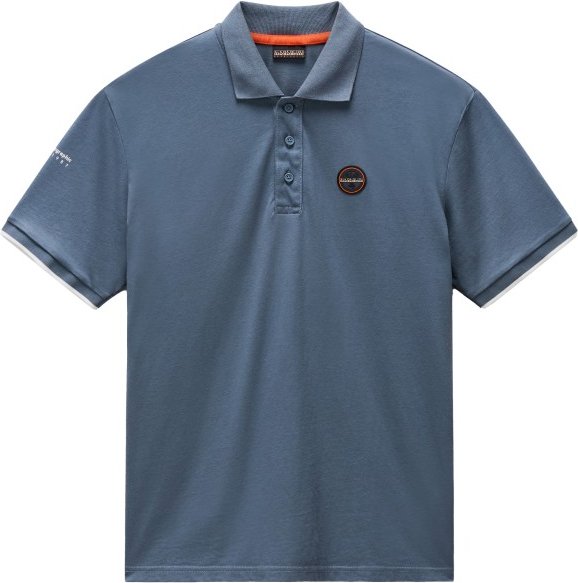 Thumbnail - Napapijri - E-Badge Sum - Polo-Shirt Gr XXL blau