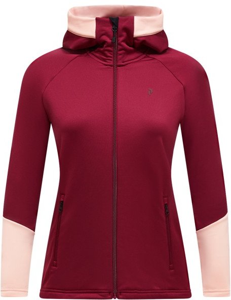 Thumbnail - Peak Performance - Women's Rider Essentials Zip Hood - Fleecejacke Gr S rot