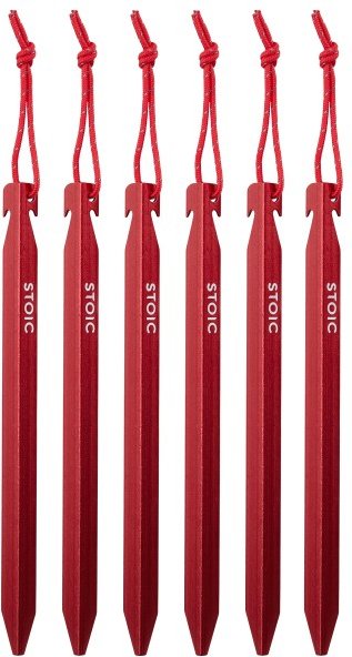 Stoic - AL V-Stake 18 - Zelthering Gr 18 cm rot