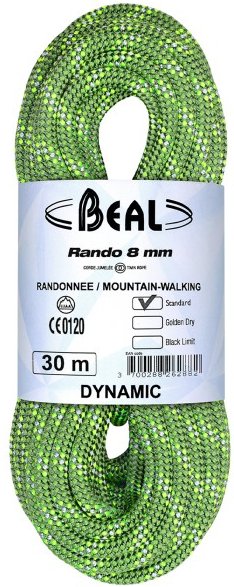 Beal - Rando 8 mm - Zwillingsseil Gr 30 m grün