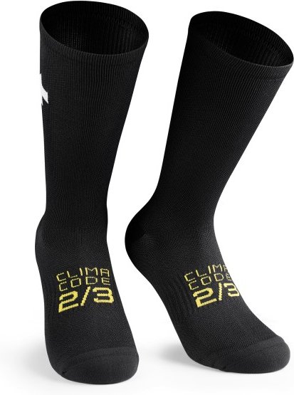 Thumbnail - ASSOS - Spring Fall Socks P1 - Radsocken Gr 43-46 schwarz