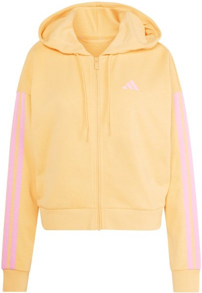 adidas - Women's 3-Stripes French Terry Full Zip Hoodie - Sweat- & Trainingsjacke Gr L beige