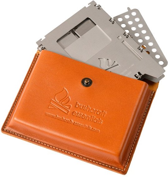 Bushcraft Essentials - Bushbox LF Premium Set - Trockenbrennstoffkocher metallic