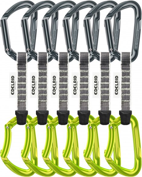 Edelrid - Pure Set Sixpack - Express-Set Gr 10 cm grau