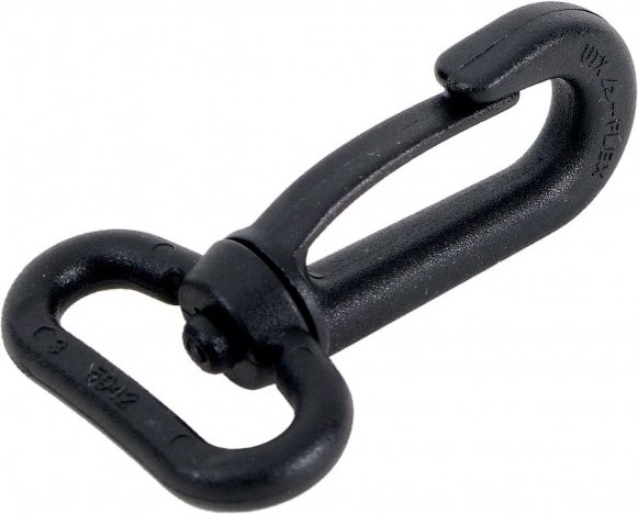 Basic Nature - Karabiner Drehbar Gr 25 mm schwarz