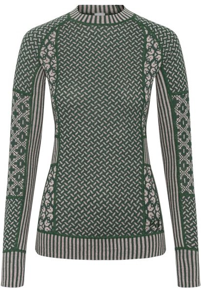 Kari Traa - Women's Smekker L/S - Merinounterwäsche Gr S grau/oliv