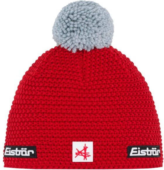 Eisbär - Jamie Pompon Ski Austria - Mütze Gr One Size rot