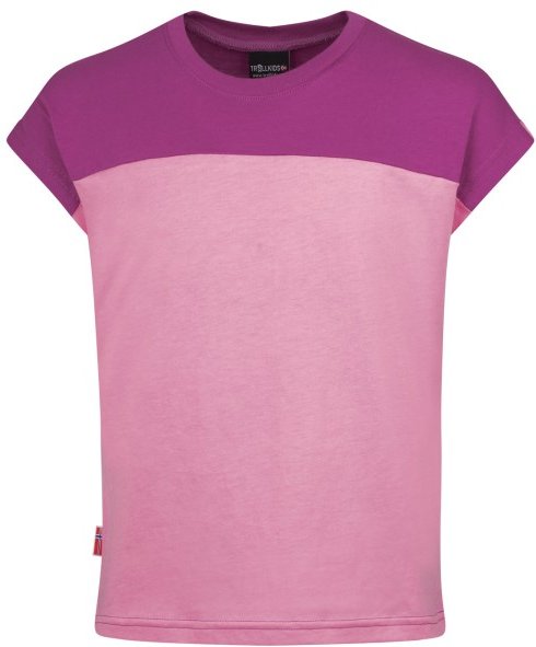 Trollkids - Girl's Bergen T - T-Shirt Gr 92 rosa