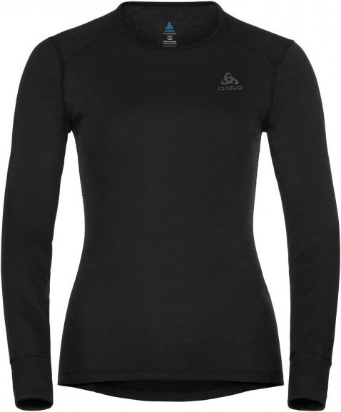 Thumbnail - Odlo - Women's BL Top Crew Neck L/S Active Warm Eco - Kunstfaserunterwäsche Gr S schwarz