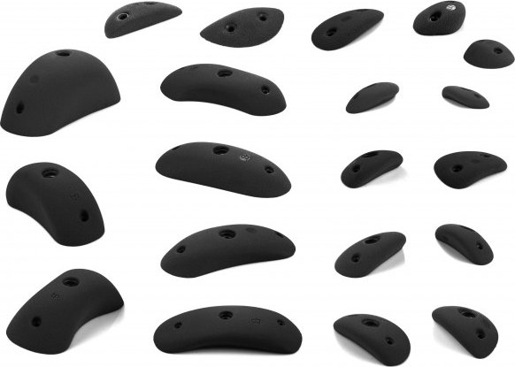 blue pill - Hard Boulder - Klettergriffe Gr XS-XL schwarz