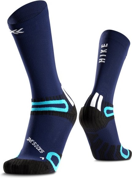 X-Socks - Hike Discover Crew - Wandersocken Gr 37-38 blau