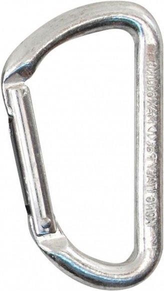 Kong - Mini D - Materialkarabiner grau