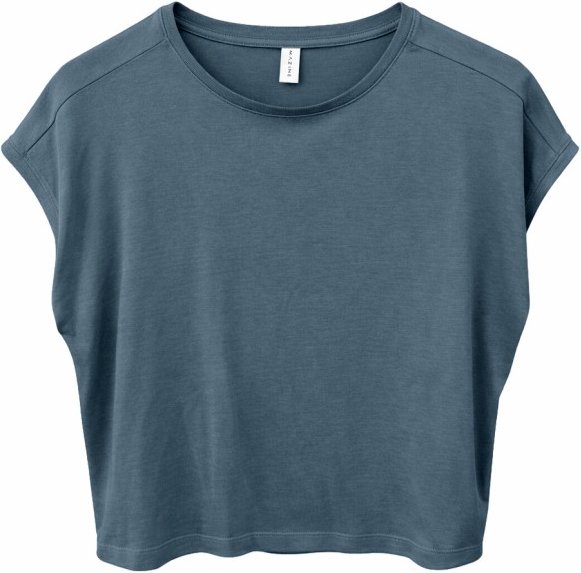 Mazine - Women's Ecovero Viscose Cropped T-Shirt - T-Shirt Gr XXL blau