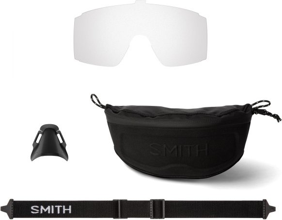Smith - Pursuit Mirror S3 (VLT 12%) + S0 (VLT 89%) - Gletscherbrille schwarz/weiß