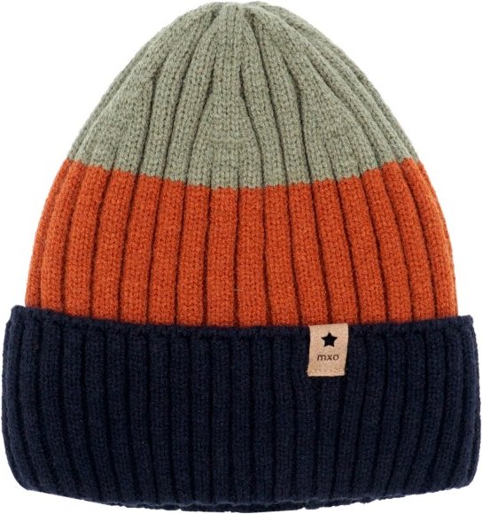 maximo - Kid's Beanie mit Streifen - Mütze Gr 51-53 cm bunt