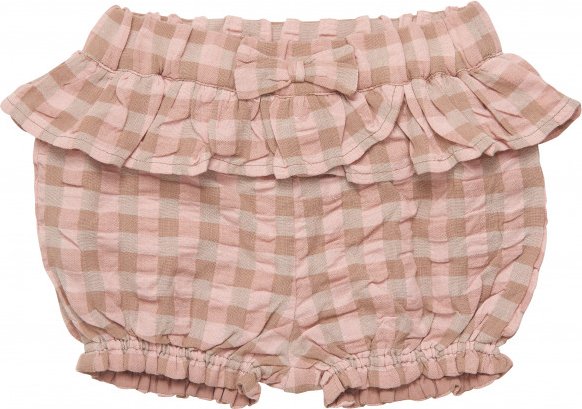 Minymo - Girl's Shorts Check - Shorts Gr 50 rosa