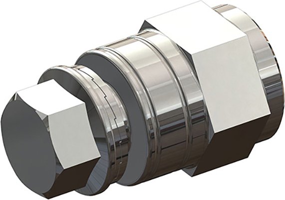 Croozer - Achsmutteradapter Gr 3/8 x 26 grau