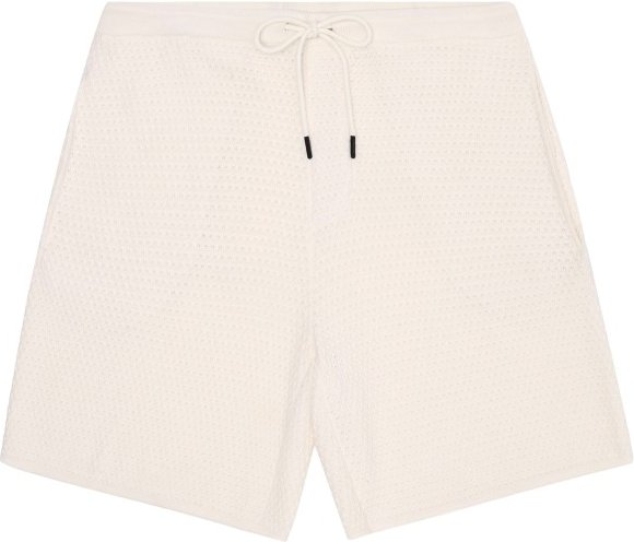 KnowledgeCotton Apparel - Organic Cotton Bubble Knitted Shorts - Shorts Gr L weiß