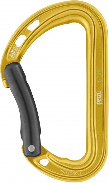 Petzl - Spirit Bent Gate - Schnappkarabiner gelb