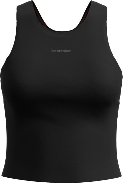 Icebreaker - Women's Merino 150 Active Cropped Bra-Tank - Merinoshirt Gr XL schwarz