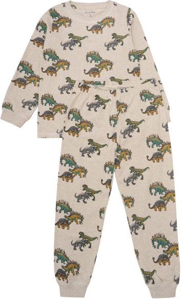 Thumbnail - Minymo - Kid's Pyjamas L/S Set AOP No. 134066 - Schlafanzug Gr 134 beige
