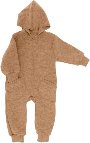 Thumbnail - Engel - Baby-Overall mit Kapuze und Reißverschluss - Overall Gr 110/116 beige