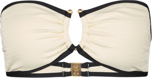 Thumbnail - Seafolly - Women's Beach Bound Ring Front Bandeau - Bikini-Top Gr 40 weiß