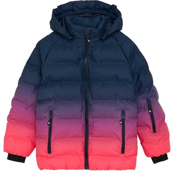 Thumbnail - Color Kids - Kid's Ski Jacket Quilt & Gradient - Skijacke Gr 98 blau