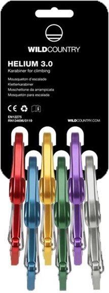 Wild Country - Helium 3.0 - Schnappkarabiner Gr Rack 6-Pack schwarz